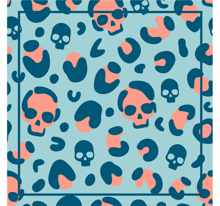 Untersetzer geek mit totenkopfgeometrie - TenStickers