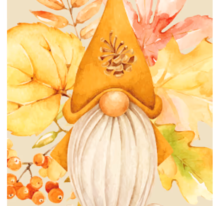 Untersetzer halloween im herbstlichen gnom-design - TenStickers
