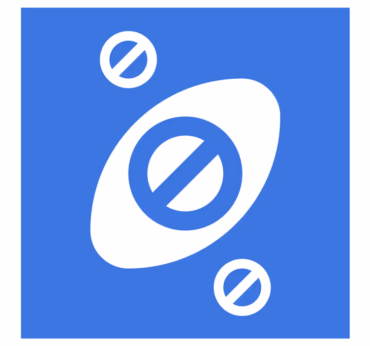 Bierdeckel in abstrakten blauen formen - TenStickers