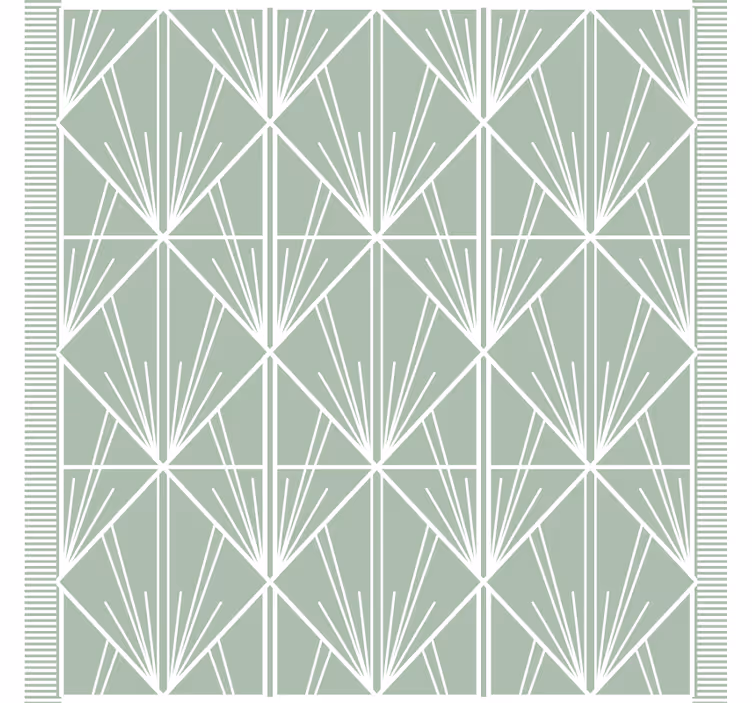 Untersetzer mit geometrischem blattmuster - TenStickers
