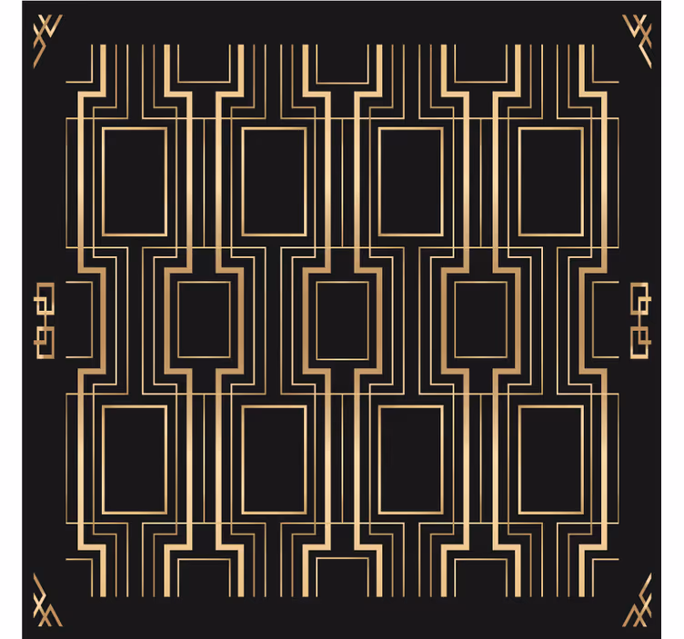 Untersetzer mit geometrischem muster-inspiration - TenStickers