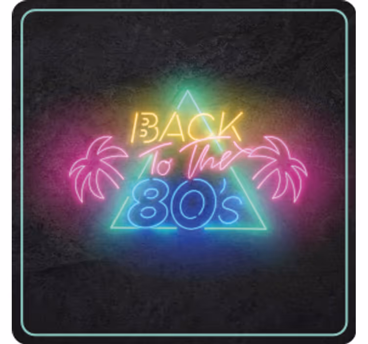 Vintage Untersetzer neon-retro der 80er - TenStickers