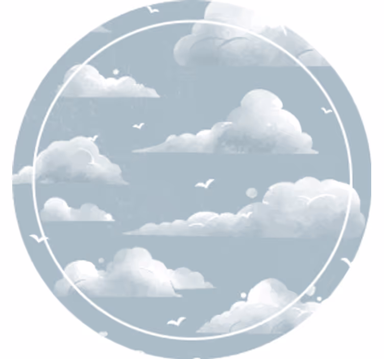 Untersetzer mit wolkigem himmel muster - TenStickers