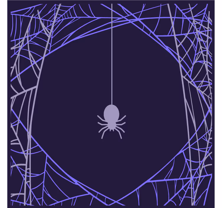 Untersetzer halloween mit spinnennetz-motiv - TenStickers