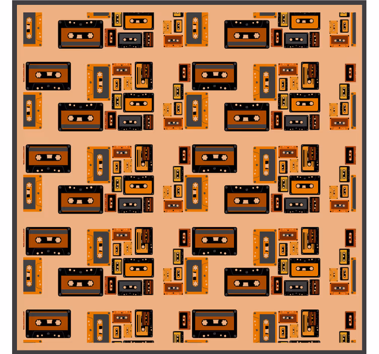 Untersetzer geek im vintage kassettendesign - TenStickers