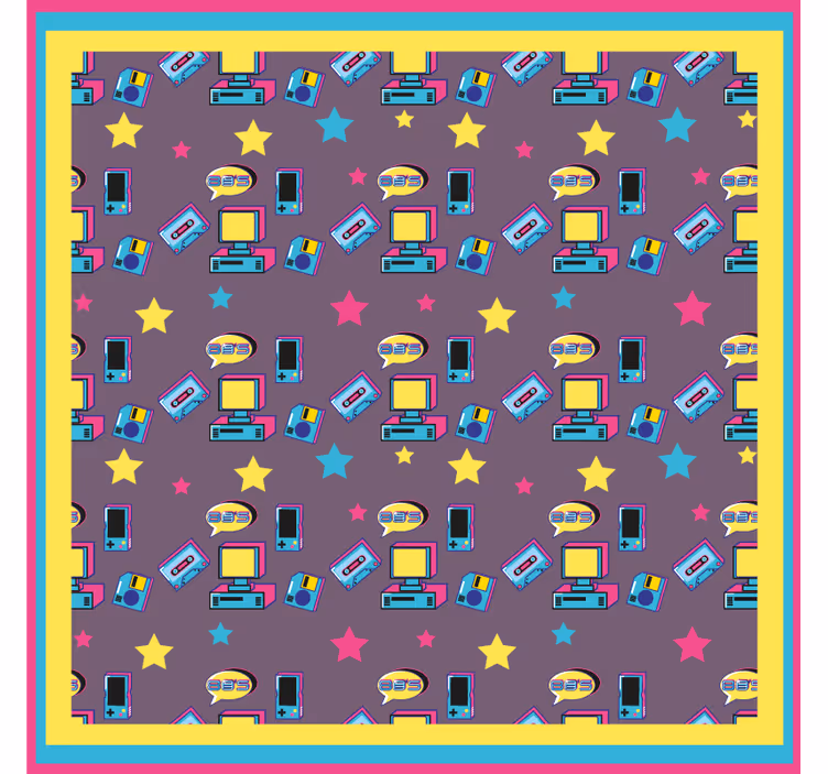 Untersetzer geek retro technik muster - TenStickers