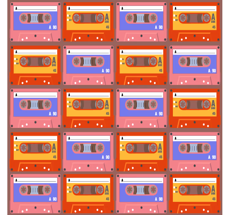 Vintage untersetzer retro kassettentapes - TenStickers
