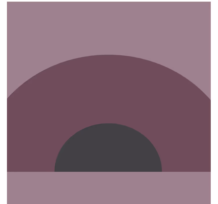 Untersetzer mit geschwungenem schichten-design - TenStickers