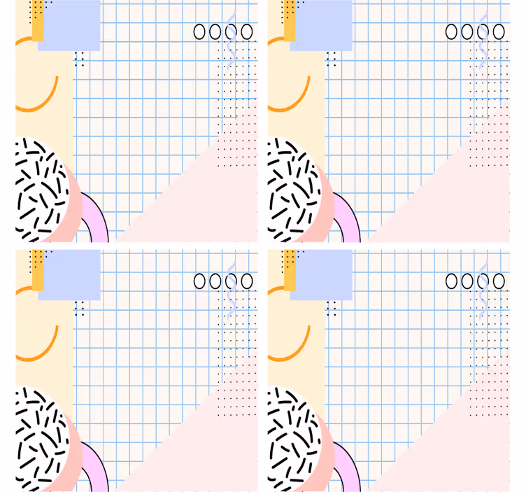 Untersetzer modern mit geometrischem muster - TenStickers