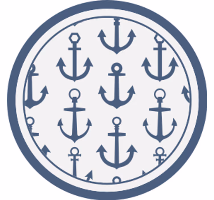 Untersetzer mit maritimem ankerdesign - TenStickers