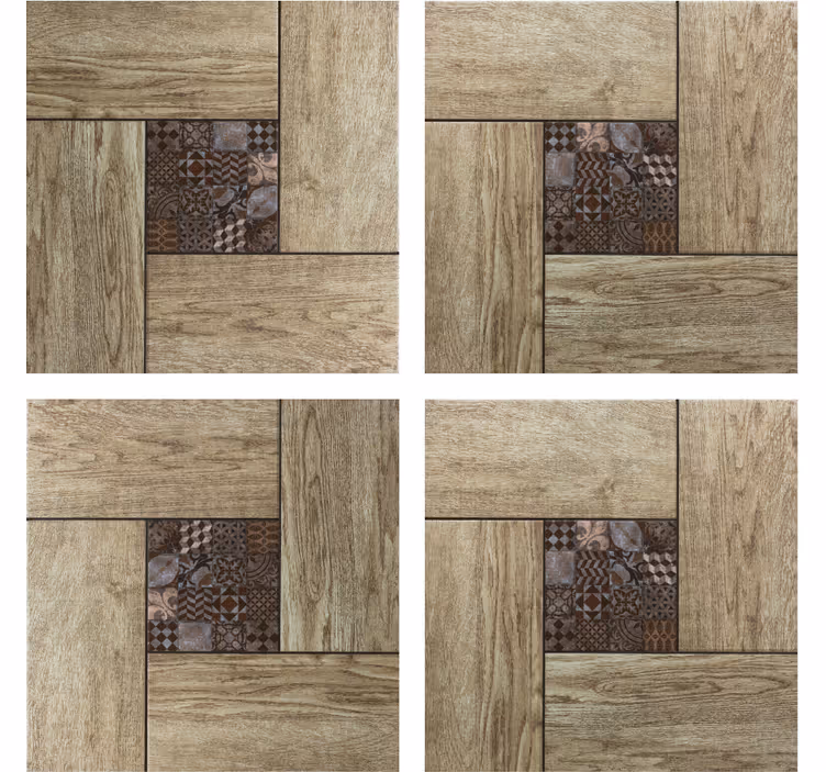 Fliesen untersetzer mit holzstruktur-motiv - TenStickers