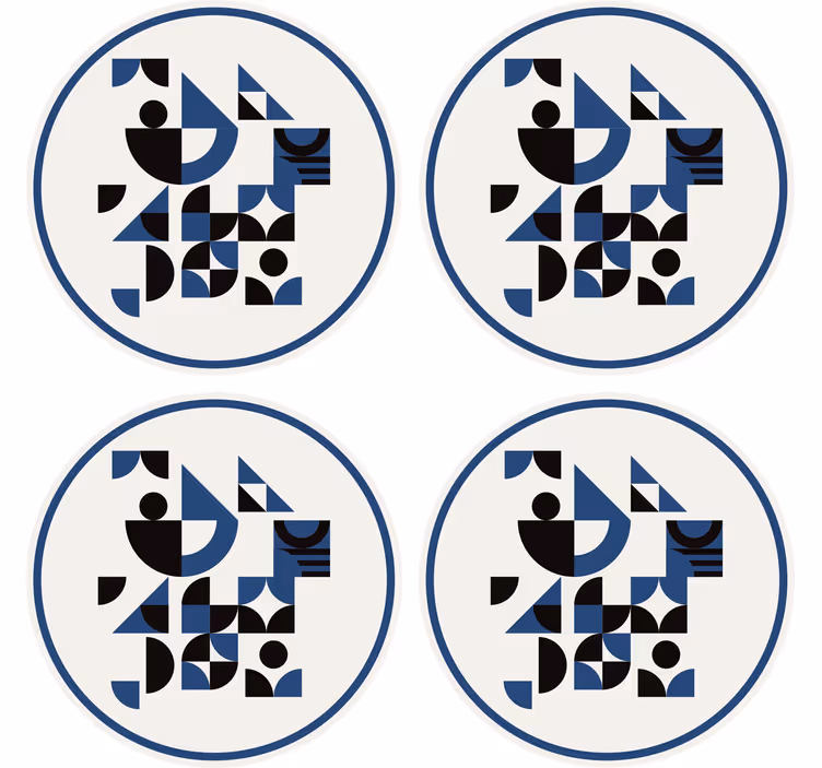 Untersetzer modern geometrische formen anordnung - TenStickers