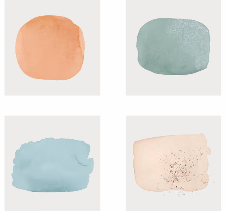 Untersetzer in aquarell farbmustern - TenStickers