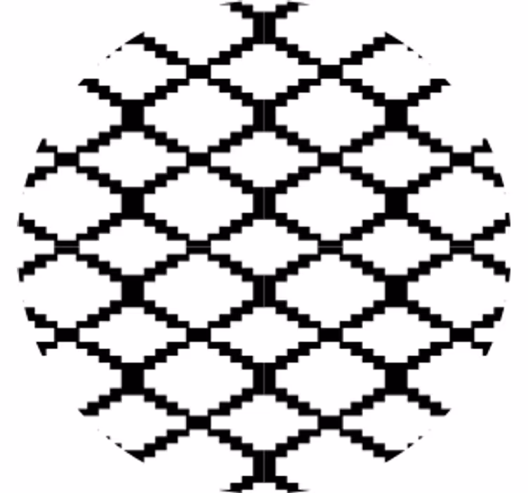 Untersetzer mit geometrischem musterüberlagerung - TenStickers
