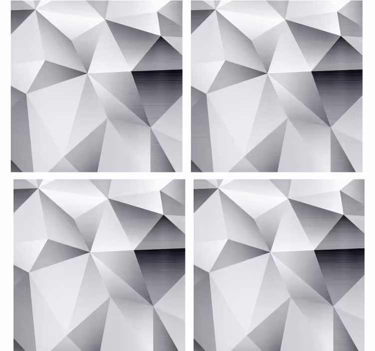 Untersetzer mit geometrischem metallic-muster - TenStickers