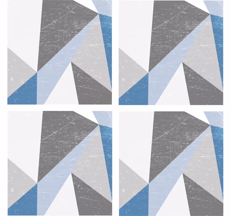 Untersetzer mit geometrischen winkelformen - TenStickers