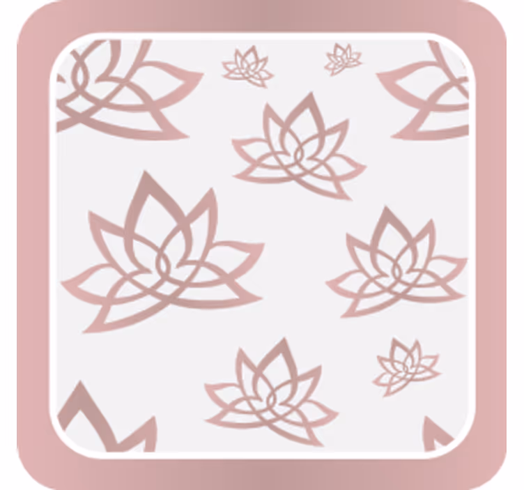 Untersetzer mit lotusmuster design - TenStickers