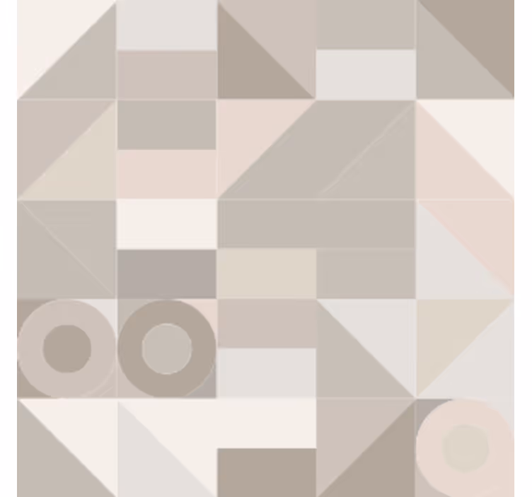 Untersetzer mit geometrischen neutralen mustern - TenStickers