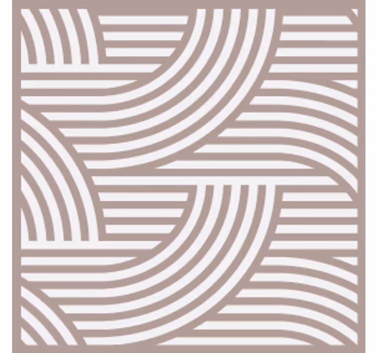 Untersetzer mit geschichtetem linienmuster - TenStickers