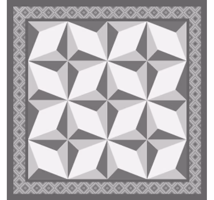 Untersetzer mit geometrischen schichtmustern - TenStickers