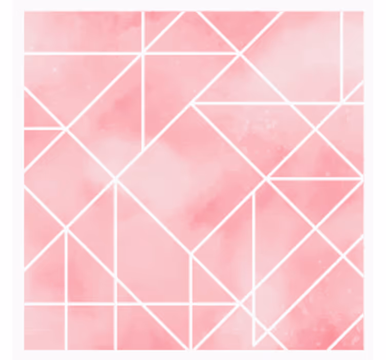 Untersetzer mit geometrischem pinkem muster - TenStickers