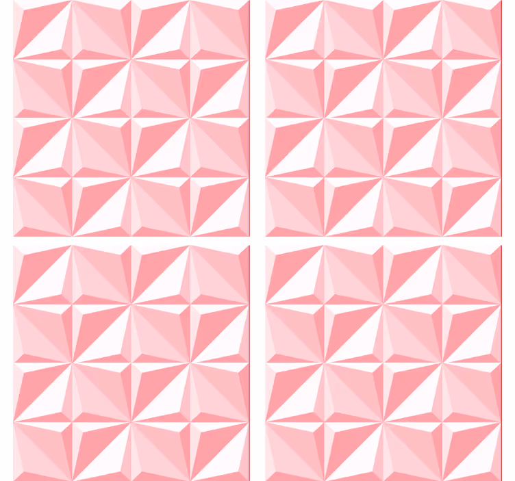 Untersetzer mit strukturiertem geometrischem muster - TenStickers