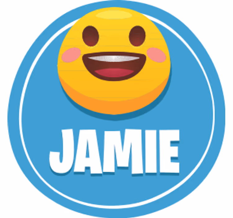 Untersetzer personalisiert mit smiley-gesicht - TenStickers