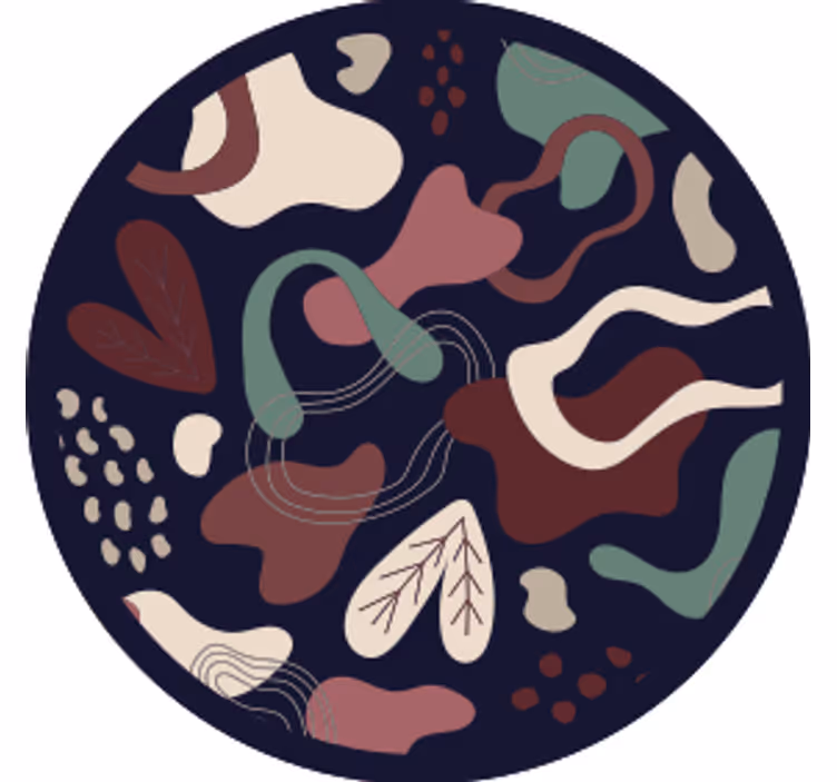 Untersetzer im muster organischer formen - TenStickers