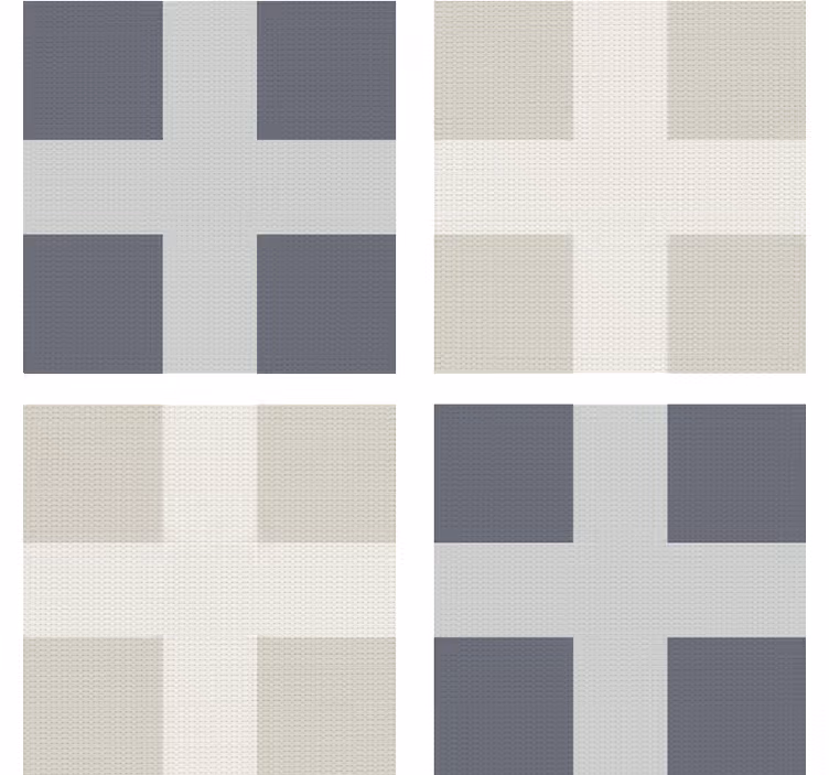 Untersetzer moderne gestrickte flagge - TenStickers