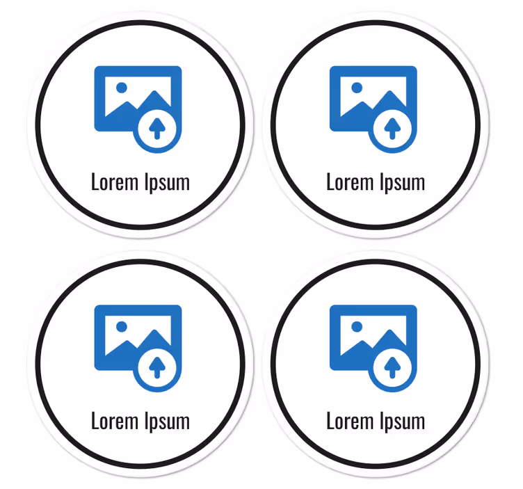 Untersetzer personalisiert QR-code - TenStickers