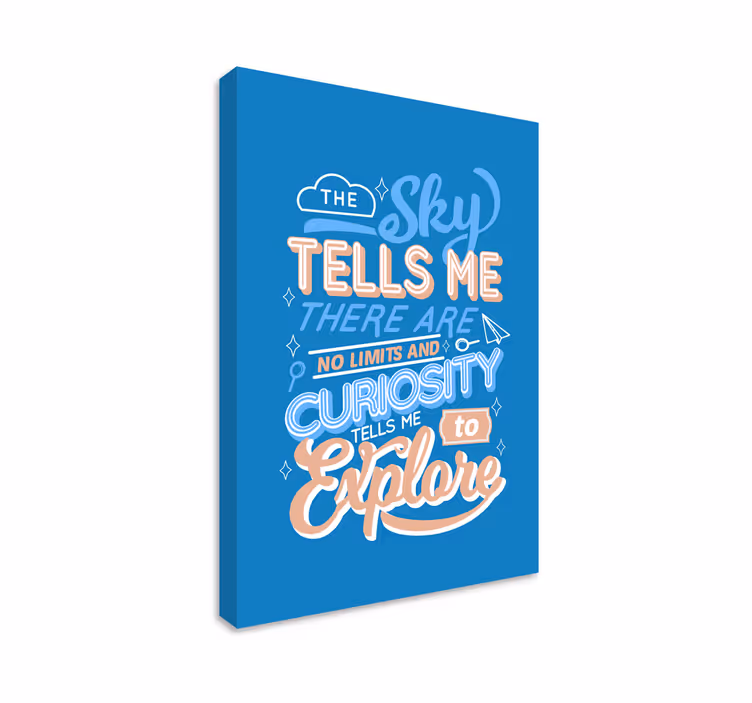 Wandbild Motivation Couriosity - TenStickers