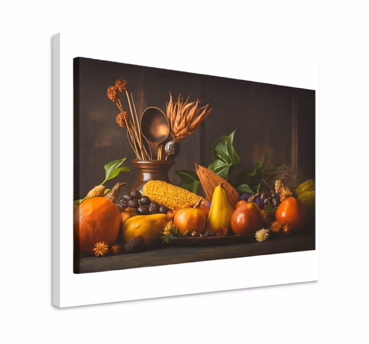 Wandbild Küche rustikales obstdesign - TenStickers