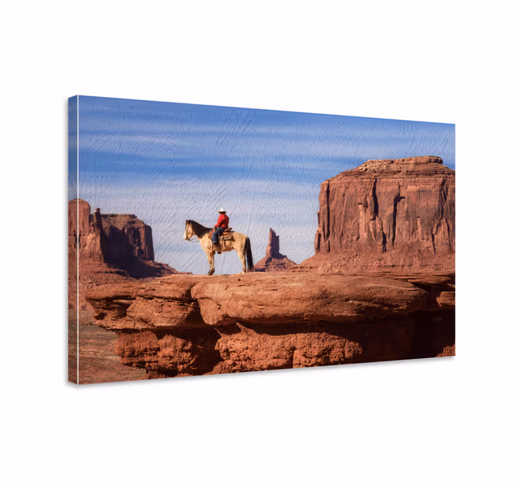 Pferde leinwand wildwest grand canyon pferdebild - TenStickers