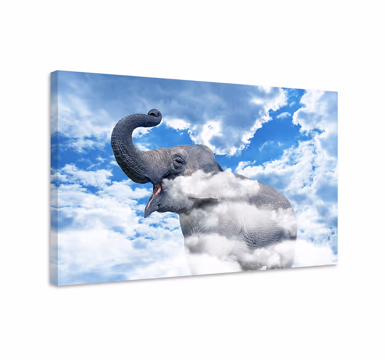 Wandbild elefant im himmel - TenStickers