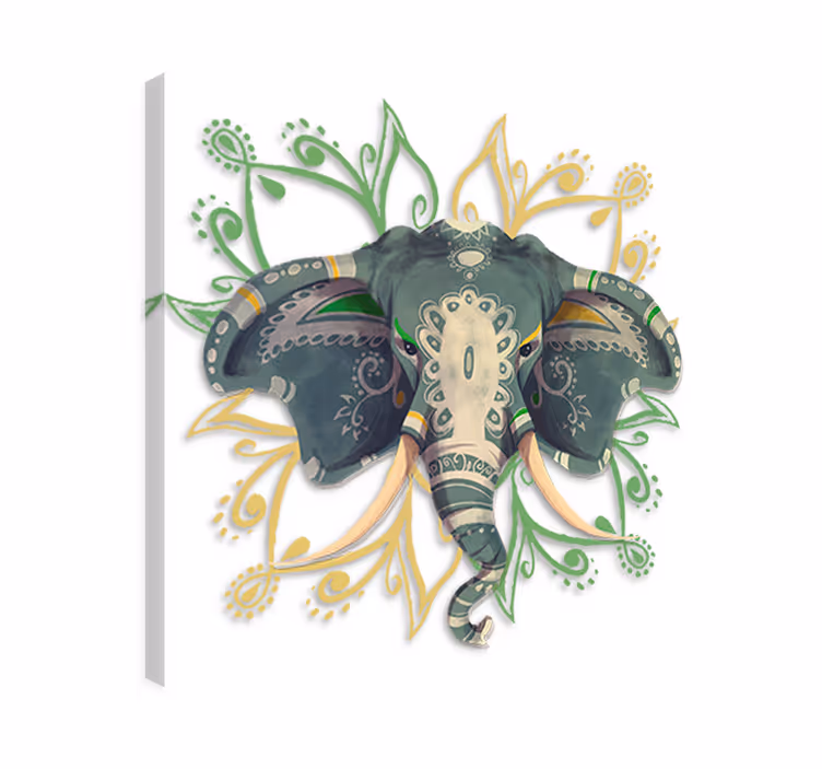 Wandbild elefant vinilo mandala elefant - TenStickers
