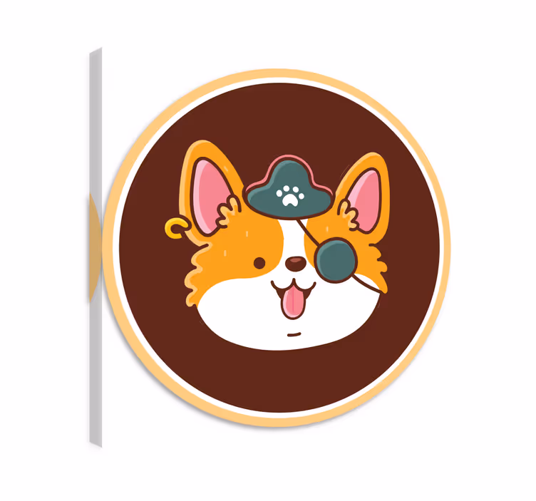 Wandbilder katzen und hund mit augenklappe - TenStickers