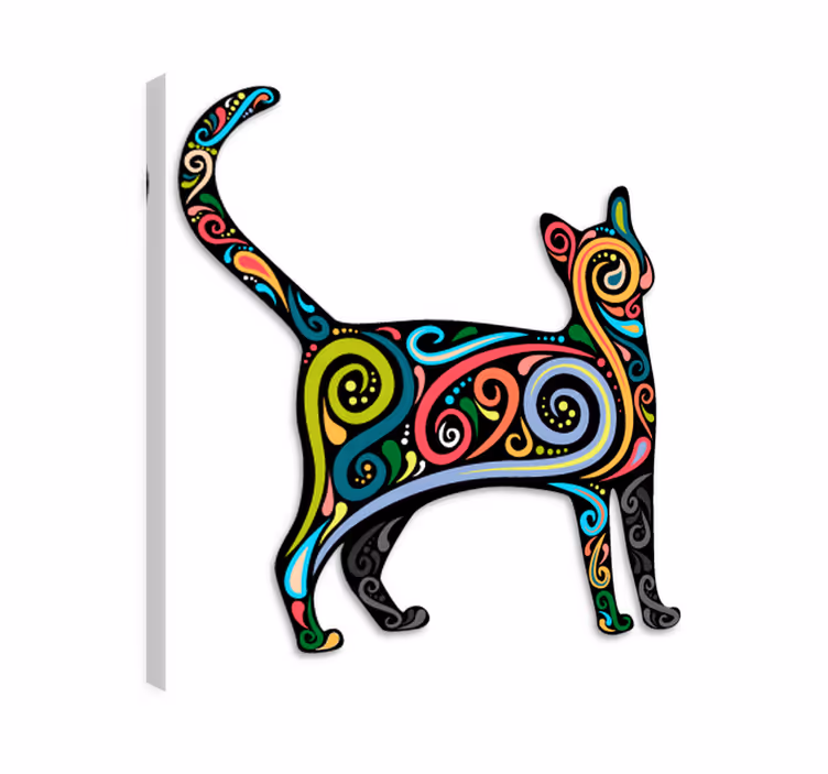 Wandbilder katzen dekorative wandtattoos katze - TenStickers