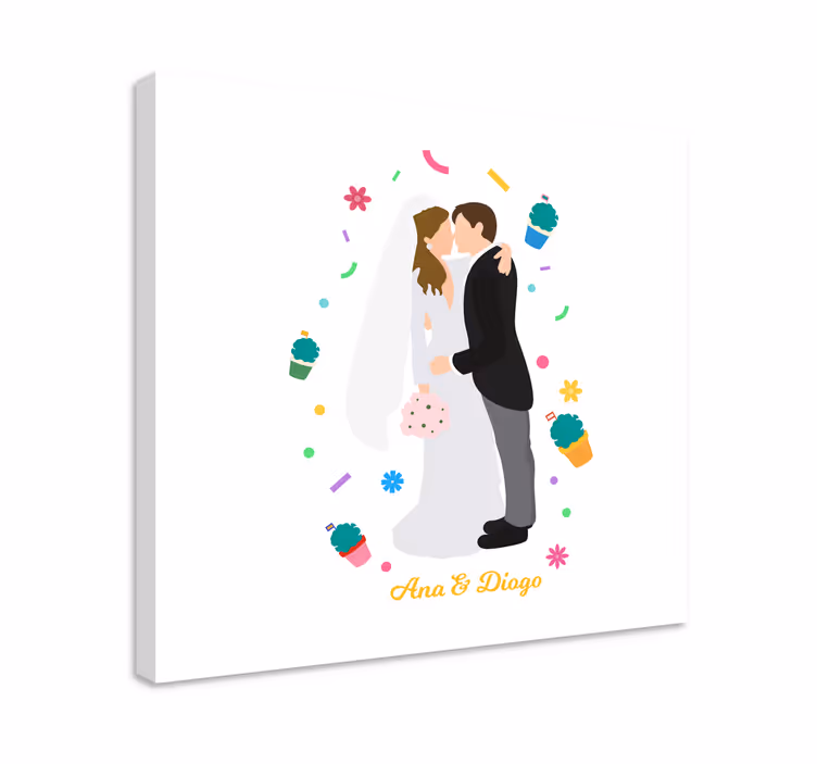 Fotoleinwand hochzeit "santo antónio" hochzeiten - TenStickers