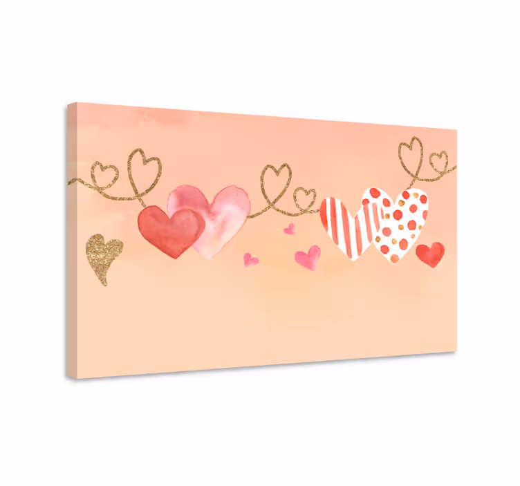 Fotoleinwand hochzeit herz liebe - TenStickers