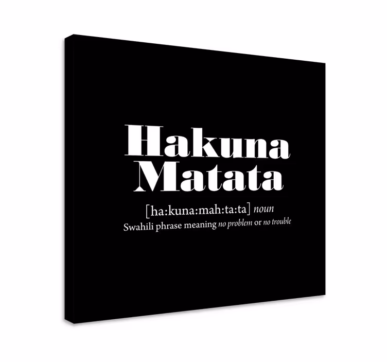 Wandbilder Sprüche hakuna matata-satzdruck - TenStickers