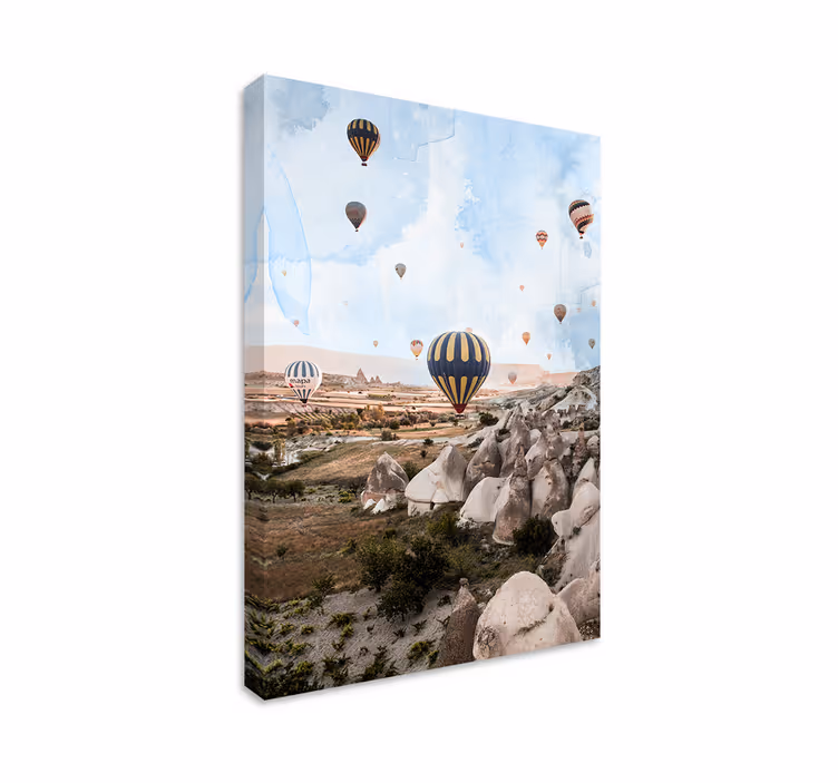 Wandbilder Landschaft heißluftballon-abenteuer - TenStickers