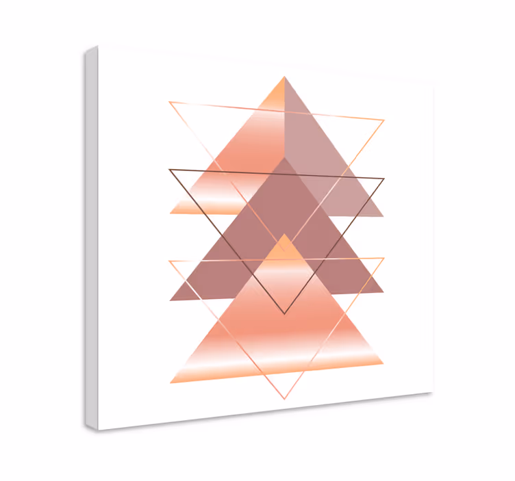 Leinwandbild Geometrie geometrische dreiecksfusion - TenStickers