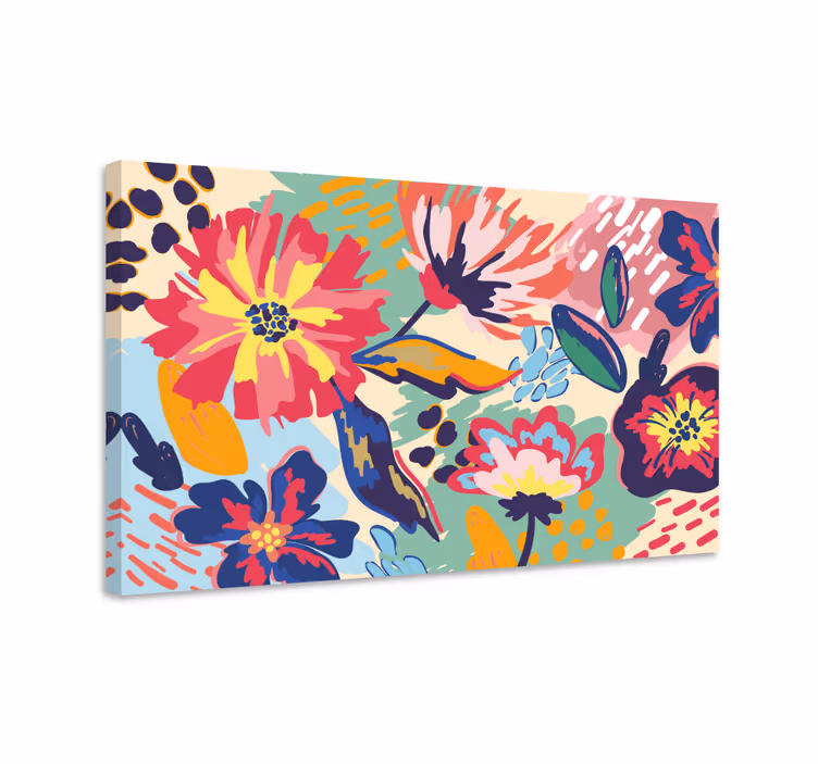Leinwandbild abstrakte blumenexplosion - TenStickers