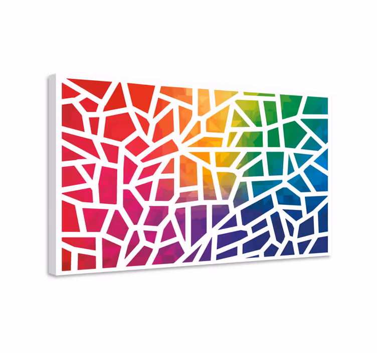 Mosaik Leinwand Mosaico de colores - TenStickers