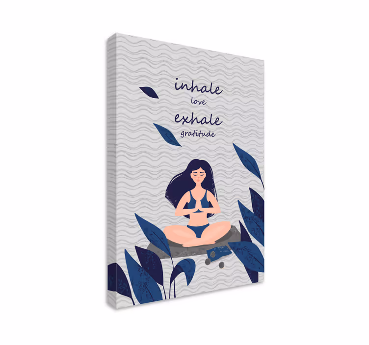 Wandbilder sprüche für meditation und atmung - TenStickers