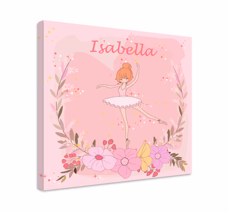 Wandbild Ballerina Bailarinas de estrellas con nombre - TenStickers