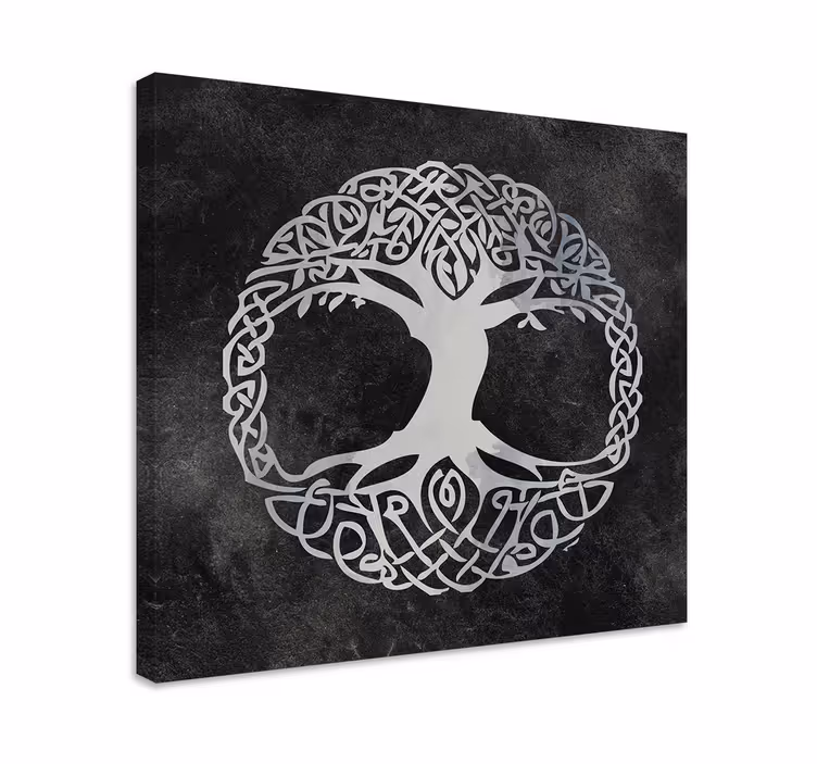 Wandbild Baum Schwarzweiss-baum des lebens - TenStickers
