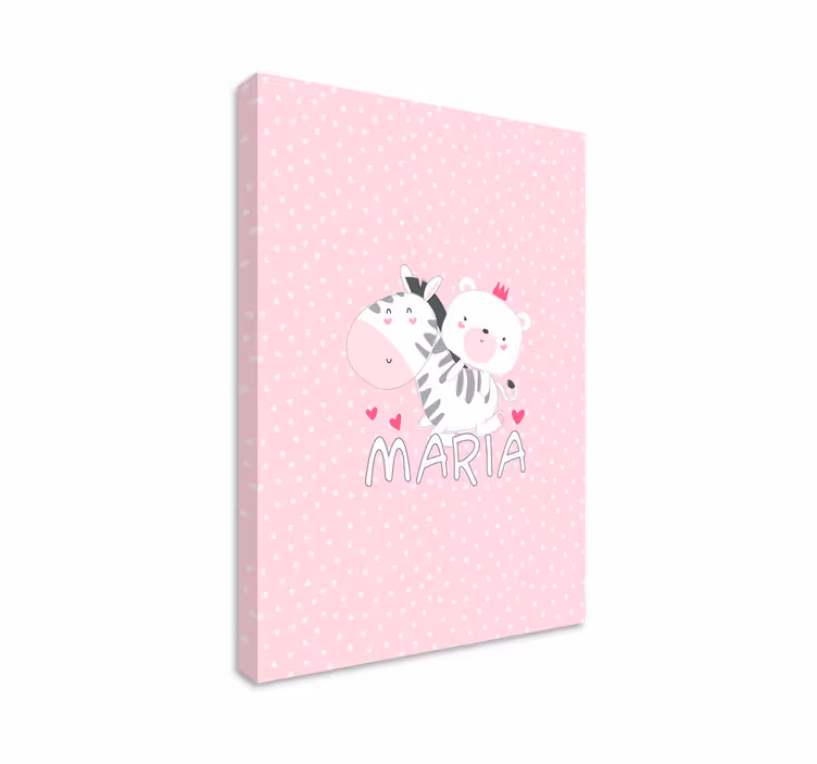 Leinwandbild babys süße tierfreunde - TenStickers