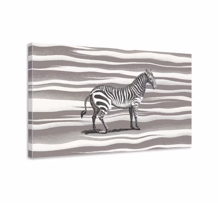 Wandbild tier im zebramuster design - TenStickers