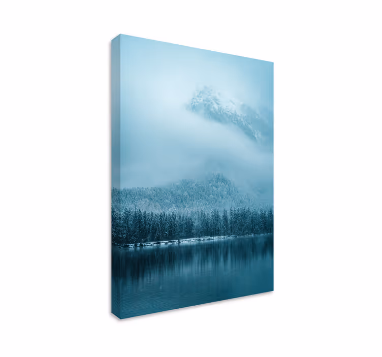 Wandbilder landschaft nebelberg reflexion - TenStickers